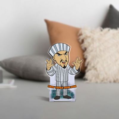 Chin Tapak Dum Dum Solar Powered Moving Head Funny Cartoon Theme Bobblehead Caricature for Car Dashboard, Home Decor & Tabletop Shaking Head Feature Gift for Kids, Friends & Return Gift